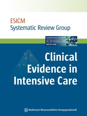 cover image of Clinical Evidence in Intensive Care